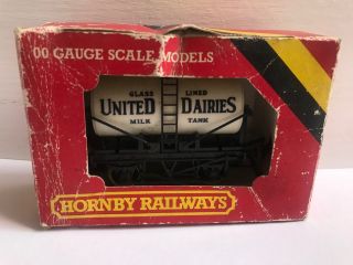 Vintage Hornby Rovex Railways Oo Gauge Scale Model United Dairies Tankard Boxed