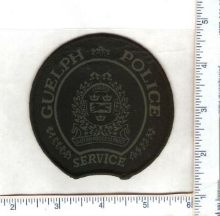 , 1 Vintage Guelph Police Department Subdued Patch.  (ont)