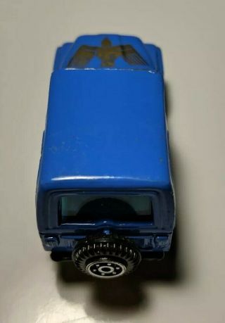 Vintage Unbranded Blue JEEP CJ - 7 1/64 Diecast VHTF Golden Eagle 4