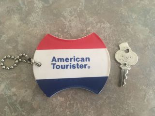 Vintage American Tourister Luggage Tag W/ Bellhop Key