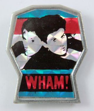 Wham Lapel Badge Vintage Prismatic Wham Lapel Badge George Michael