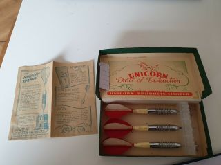 Vintage Feather Unicorn Darts