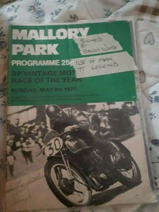 Signed Programme From Mallory Park Bp Vintage Race Of The Year 1977