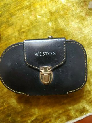 Vintage Weston Universal Exposure Meter Model 348 with Leather Case 2