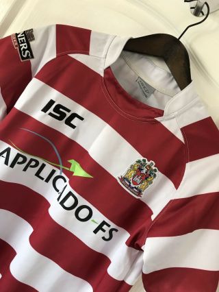 Vtg Wigan Warriors Rugby League Shirt Jersey Isc Small S