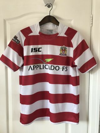 Vtg Wigan Warriors Rugby League Shirt Jersey ISC Small S 2