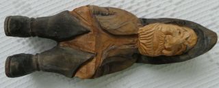 Vintage Hand Carved Wood Old Man From Denmark
