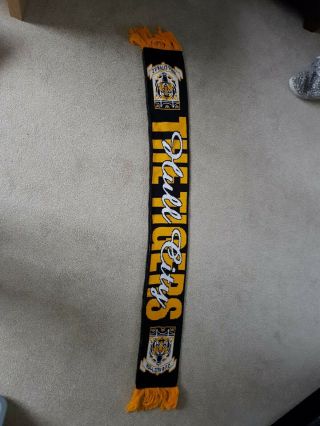 Vintage Retro Hull City The Tigers Football Club Scarf - Double Sided