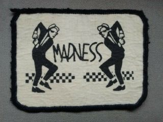 Madness Sew - On Cloth Patch Orig 1980s Vintage Ska Reggae Rude Boys Nutty 2 Tone