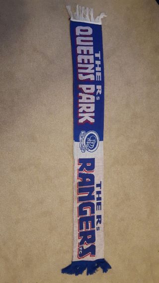 Vintage Retro Queens Park Rangers Football Club Scarf - Double Sided