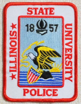 Vintage Illinois State University Police Shoulder Patch Isu Il