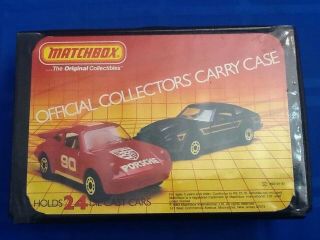 Vintage Matchbox Official Collectors Carry Case.  1983.  Holds 24 Die Cast Cars.