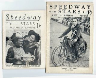 Skid Marks.  Two Vintage Speedway Stars Magazines