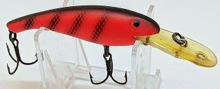Vintage Cordell Wally Diver,  3.  0 In,  Red Perch,  I Combine