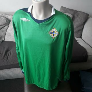 Northern Ireland Football Shirt (size Xl) Vintage Umbro Ifa Norn Iron Jersey Top