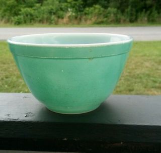 Vintage Turquoise Pyrex Mixing Bowl 401 Retro Robin 