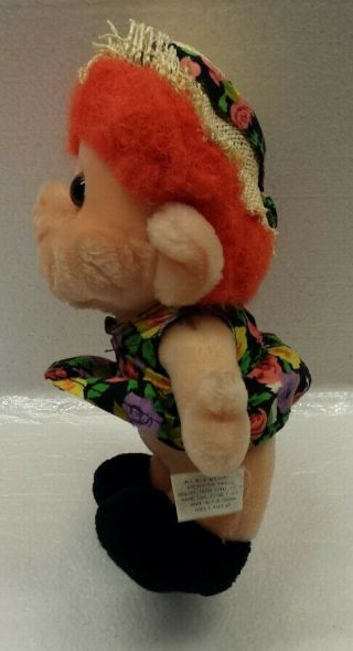 Vintage Russ Spring Summer Floral Style Trolio Troll Plush Stuffed Doll Soft Toy 4
