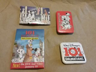 Disney 101 Dalmatians Pins Buttons Vintage