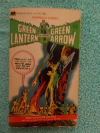 DC COMICS GREEN LANTERN GREEN ARROW 2 vintage (1972) paperback,  neal adams Rare 2