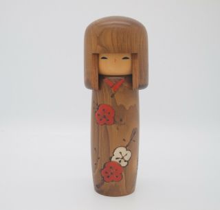 7.  2inch Japanese Vintage Wooden Sosaku Kokeshi Doll By " Usaburo” Signed