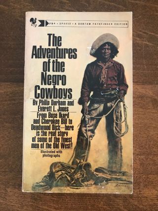Vintage Paperback The Adventures Of The Negro Cowboys Illustrated