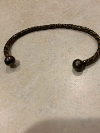 Vintage Mexican Silver Cable Bracelet 43