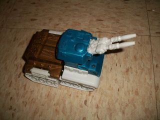 Vintage 1980s Blue Brown Grey Tank Transforms Robot Unknown Brand Transformer