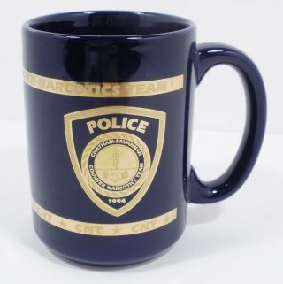 Vintage Coffee Mug - Chatham Savannah Counter Narcotics Team 1994 - Ga Police