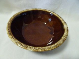 Vintage Hull.  Brown Drip Glaze Oven Proof Usa Soup/serving Bowl