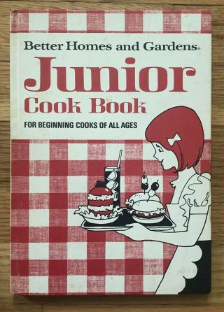Vintage Kids Book Better Homes And Gardens Junior Cook Book 1972 3rd Edition