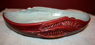 Vintage Red Wing Usa Tropicana Console Bowl Planter Bird Of Paradise