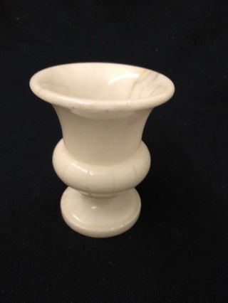 Vintage Marble Mini Vase 3.  5 " X 2.  75 "