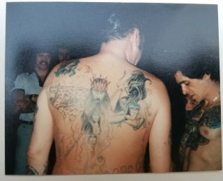 Vintage 70s Convention? Tattoo Photo,  Badass Mfer Peter Tat2 Poulos 3.  5x4.  5