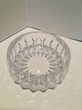 Lovely Vintage Crystal Diamond Cut Pattern Candy Dish Bowl Heavy Waterford ?
