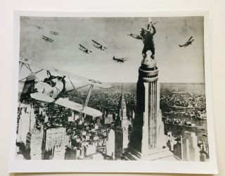 Vintage 1933 Hollywood " King Kong " Movie Photo 8x10 Empire State Bldg & Planes