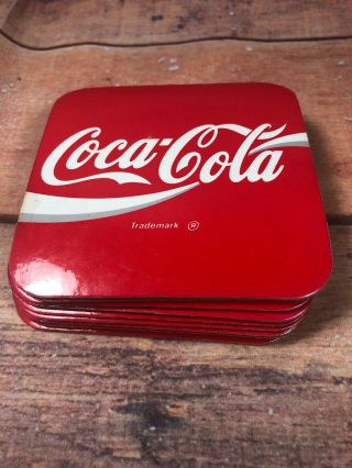Vintage Coca Cola Coasters Set Of 10 Loose Cork Backed 6a