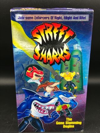Vintage Street Sharks Vhs The Gene Slamming Begins Disney 1995
