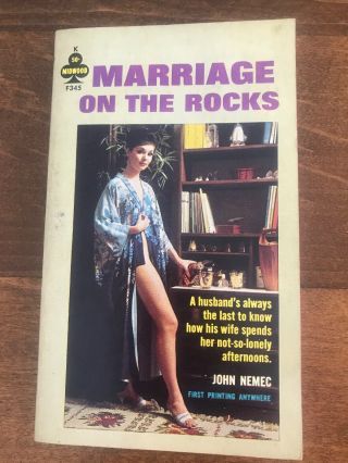 Vintage Paperback Marriage On The Rocks John Nemec Adult Pulp 1963