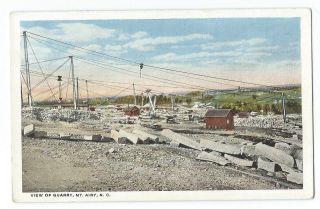 Vintage Postcard View Of Quarry,  Mt.  Airy,  N.  C. ,  Unposted.