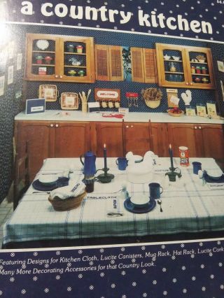 Vintage A Country Kitchen Counted Cross Stitch Patterns 1981