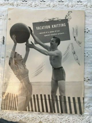 4 Vintage Knitting Pattern Books From the 40s and 50s 4