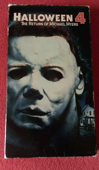 Halloween 4 Vhs (1989 Release) Horror.  Vintage Movie.  Michael Myers