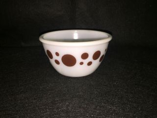 Vintage Mckee Brown Dot Small Mixing Bowl A1