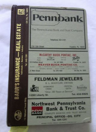 Vintage 1987 R.  L.  Polk City Directory,  Franklin & Venango County,  Pa.