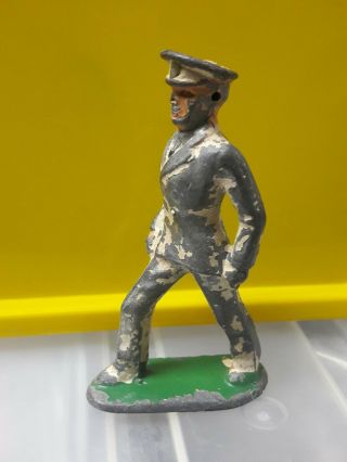 Vintage Barclay Dimestore Soldier Officer In Dress Uniform Lead Figure