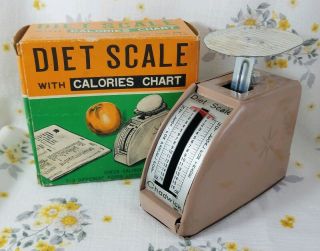 Vintage Chadwick Diet Scale W/box - Pink