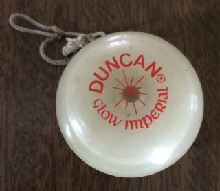 Vintage Duncan Glow Imperial Yoyo - Red Lettering