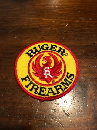 Vintage Ruger Firearms Bird 4” Diameter Embroidered Patch Gun Patch
