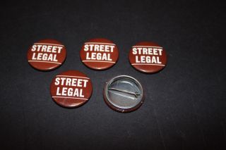 Bob Dylan Vintage Street Legal Cbs Us Promo Pin Back Buttons X5