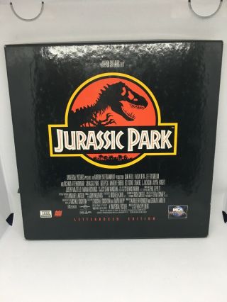Jurassic Park Laserdisc Video Movie Box Letterboxed Edition Vintage Thx Digital